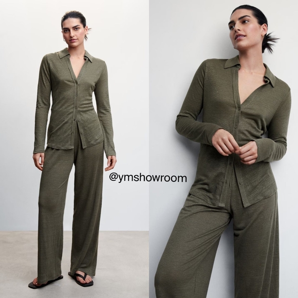 MANGO Linen knit Co-Ord - Picture 3 of 7